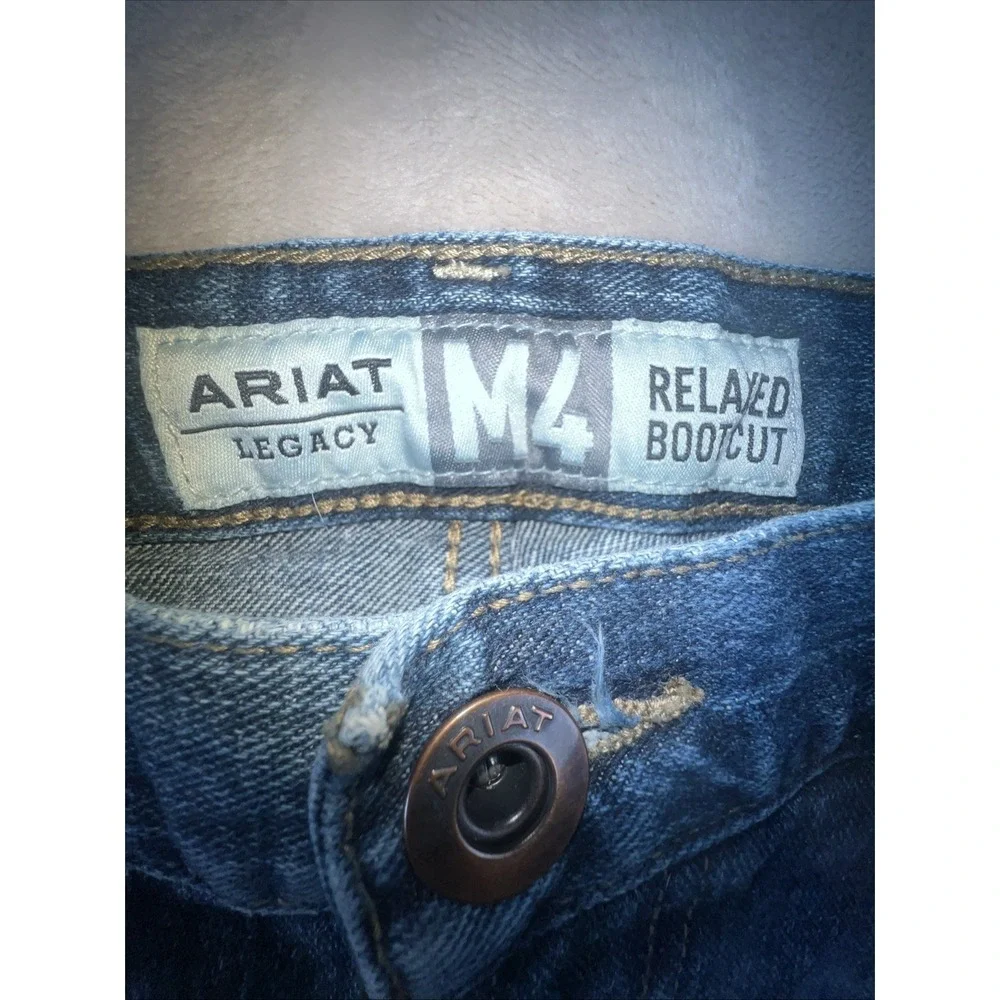 Ariat M4 Relaxed Straight Leg Jeans Men Size 30x36 Workwear Western Denim Cowboy